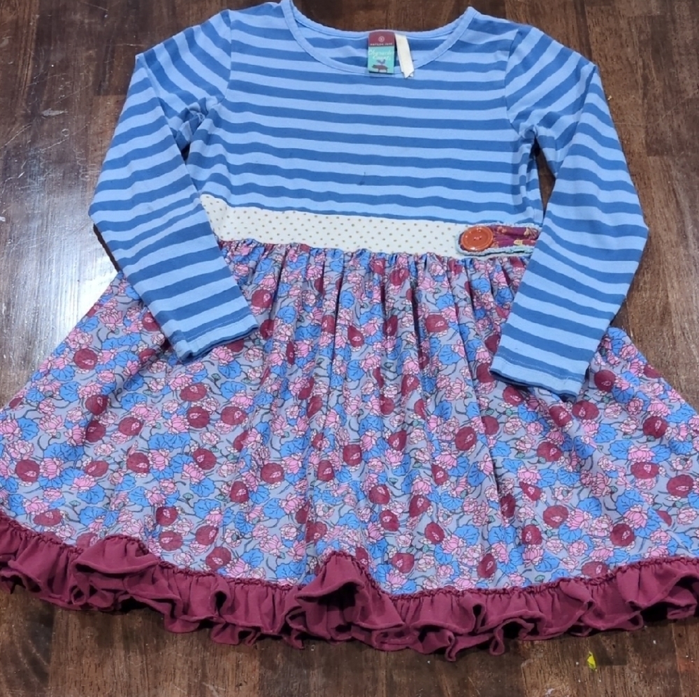 Matilda Jane Blue and White Ruffled Tiered Sundress